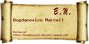 Bogdanovics Marcell névjegykártya